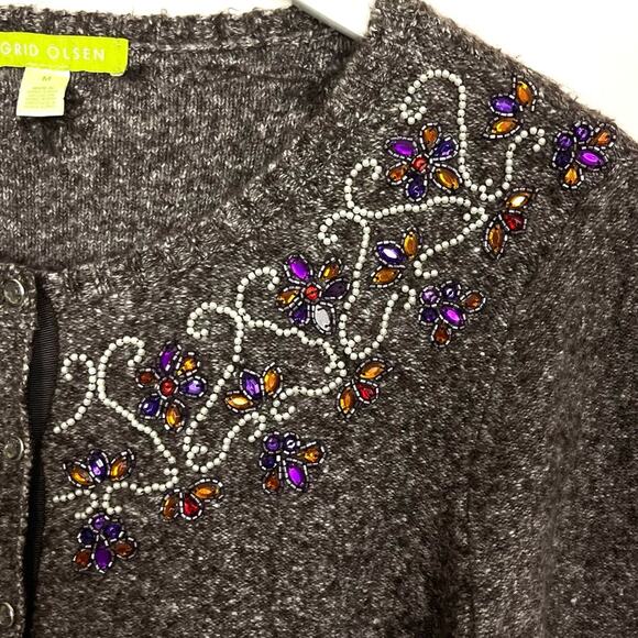 Sigrid Olsen Beaded Cardigan - Picture 4 of 12